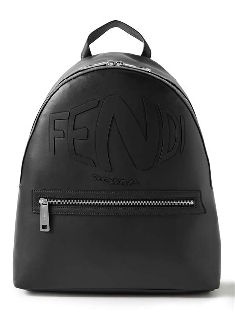 fendi logo backpack